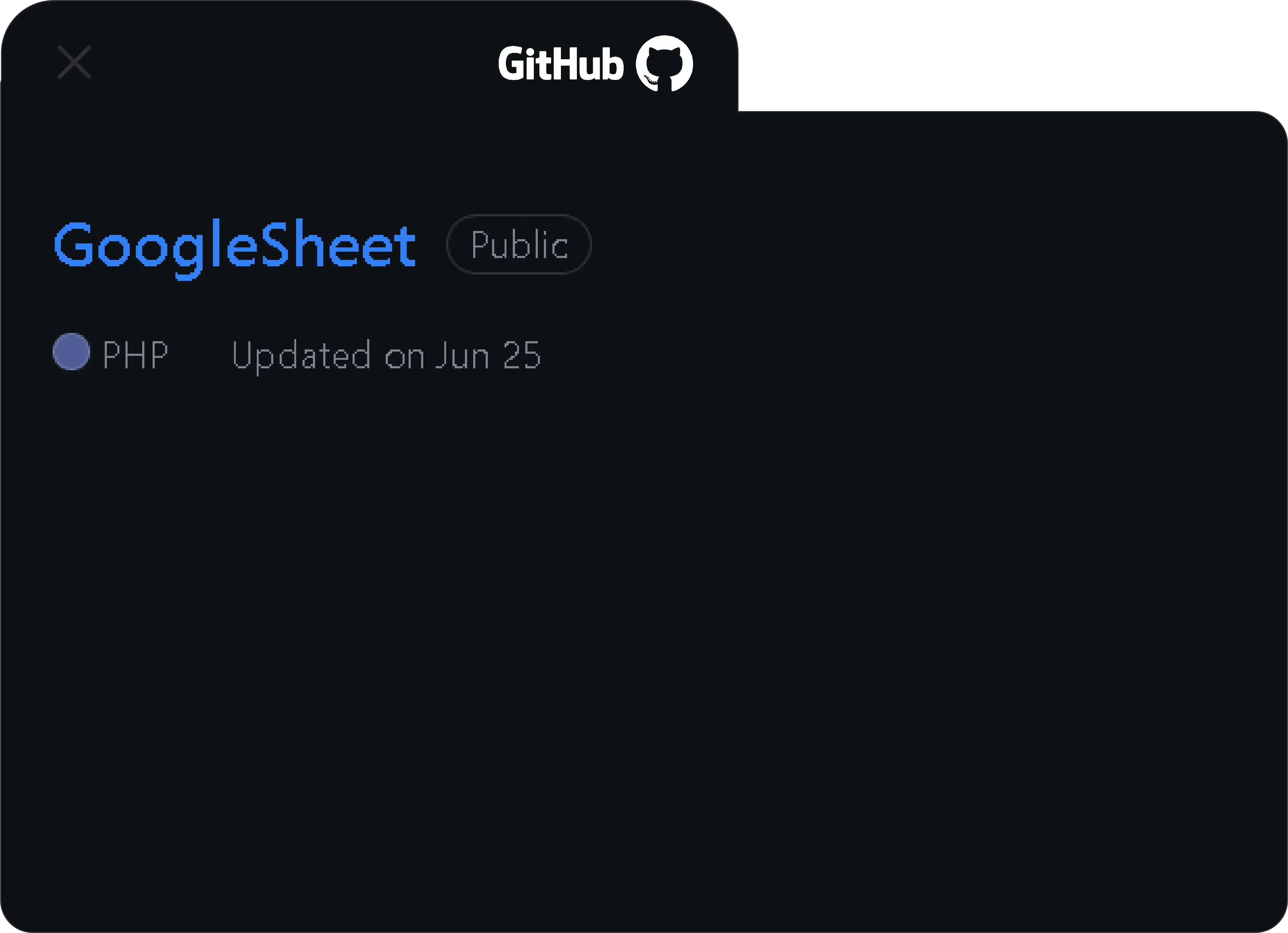 Github google sheet